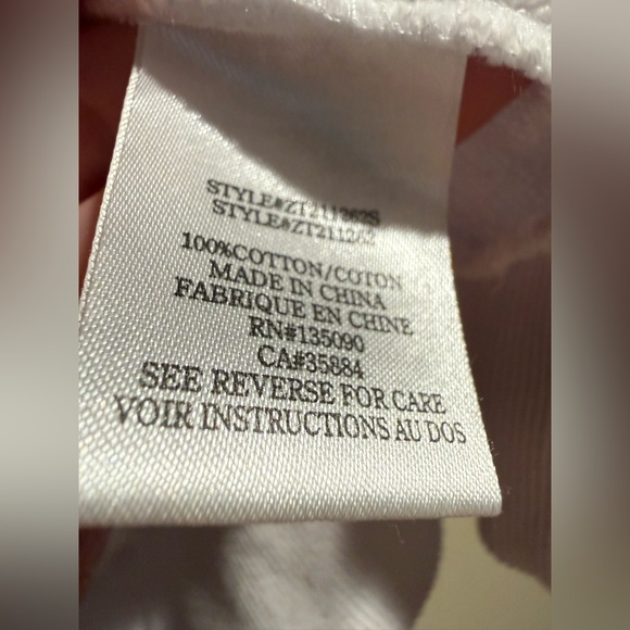 Z SUPPLY GIANNA TERRY TEE - WHITE size x-Small XS - Picture 9 of 12